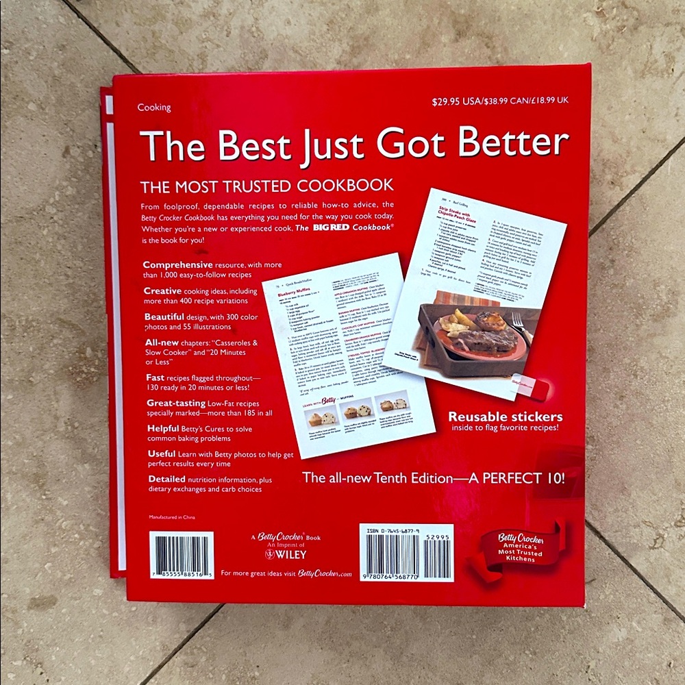 Vintage Betty Crocker Cookbook New Edition 2005 - Picture 3 of 6